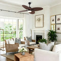 52Inch Tropical Palm Leaf Ceiling Fan with Light