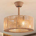 18Inch Retro Hemp Rope Ceilign Fan with Light