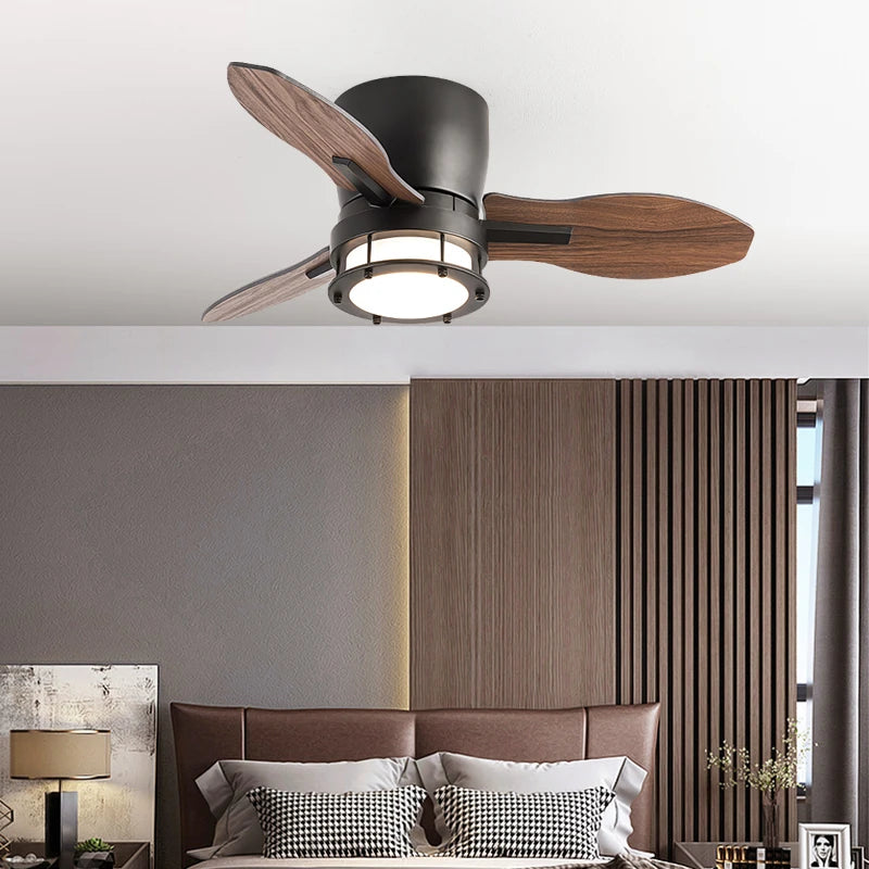 42Inch Low Profile Small Plywood Ceiling Fan with Light
